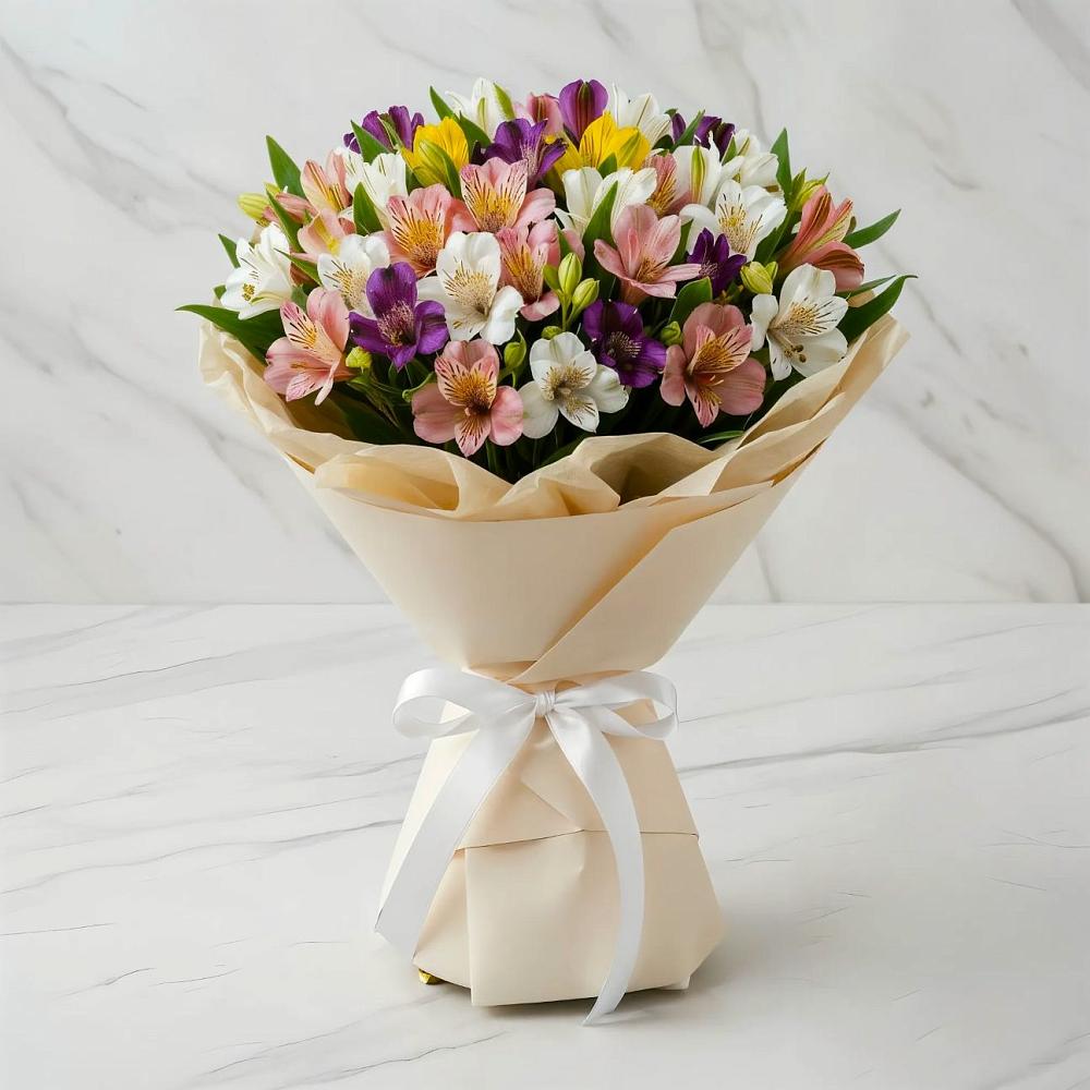 Букет цветов из: Альстромерии в Дивном