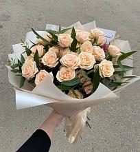 Букет Кремовые розы Латте в Дивном