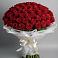 Букет 101 Красная роза Блэк Мэджик в Дивном
