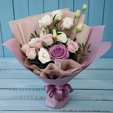 Букет цветов из:  Розы и Лизиантусы #REPLACE_PRED# Дивном
