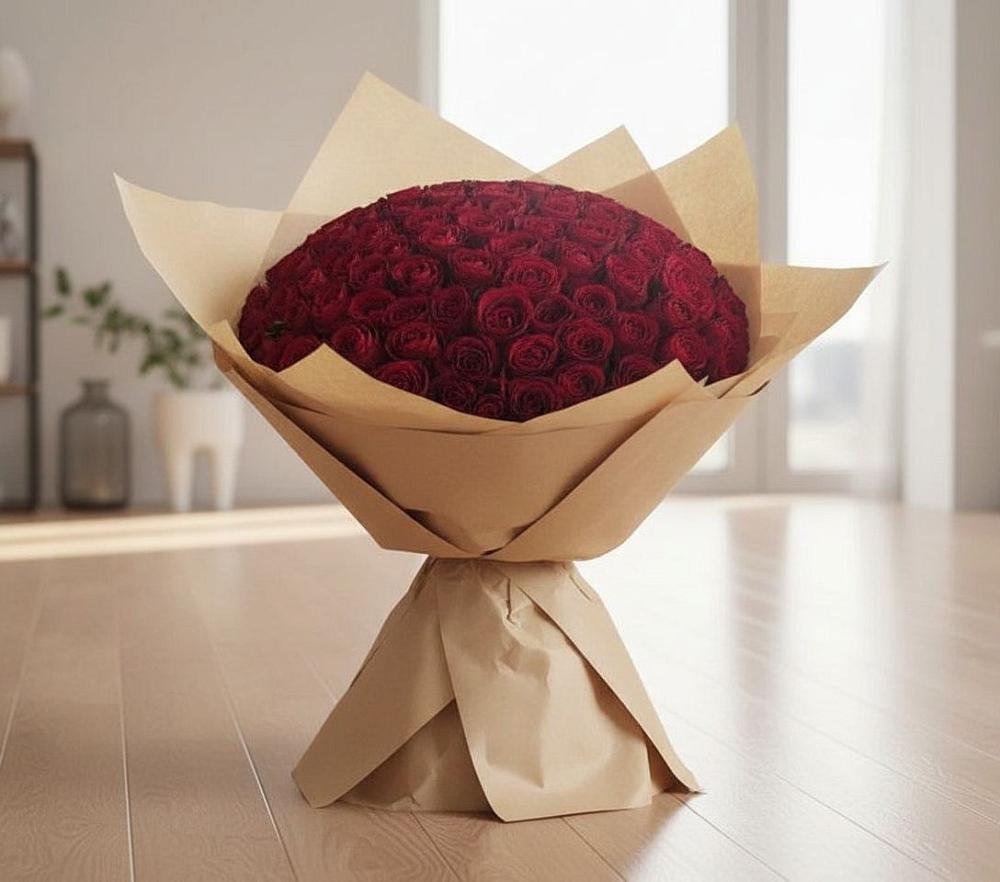 Букет 101 Красная роза в Дивном