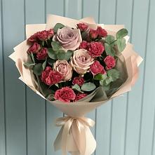 Букет цветов из:  Гвоздики и Розы в Дивном