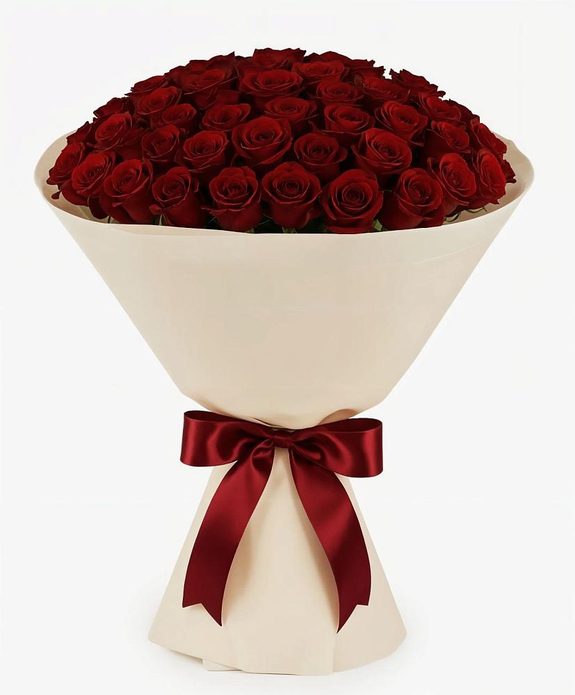 Букет 101 Бордовая роза Блэк Бакарра в Дивном